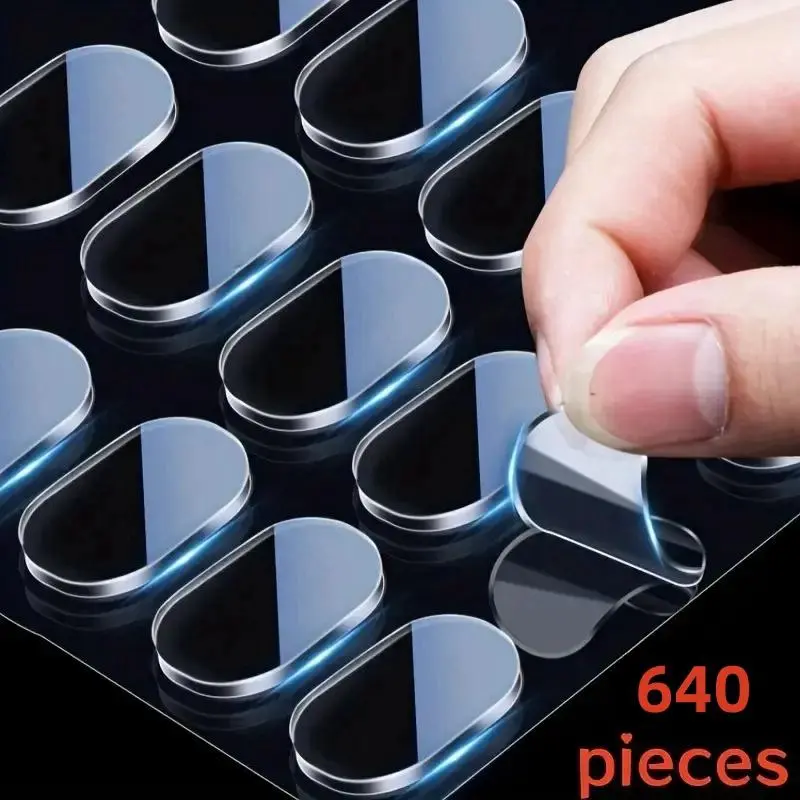 Double Sided Adhesive Dot, 640pcs/set Pack Waterproof Self Adhesive Dot, Multipurpose Sticky Dot for Home Decor, Office Supplies