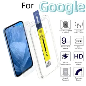 High-Definition Tempered Glass Screen Protector, Ultra-Sound Fingerprint Unlock, Dust-Free Installation, Durable Protection, Compatible with Google Pixel Series