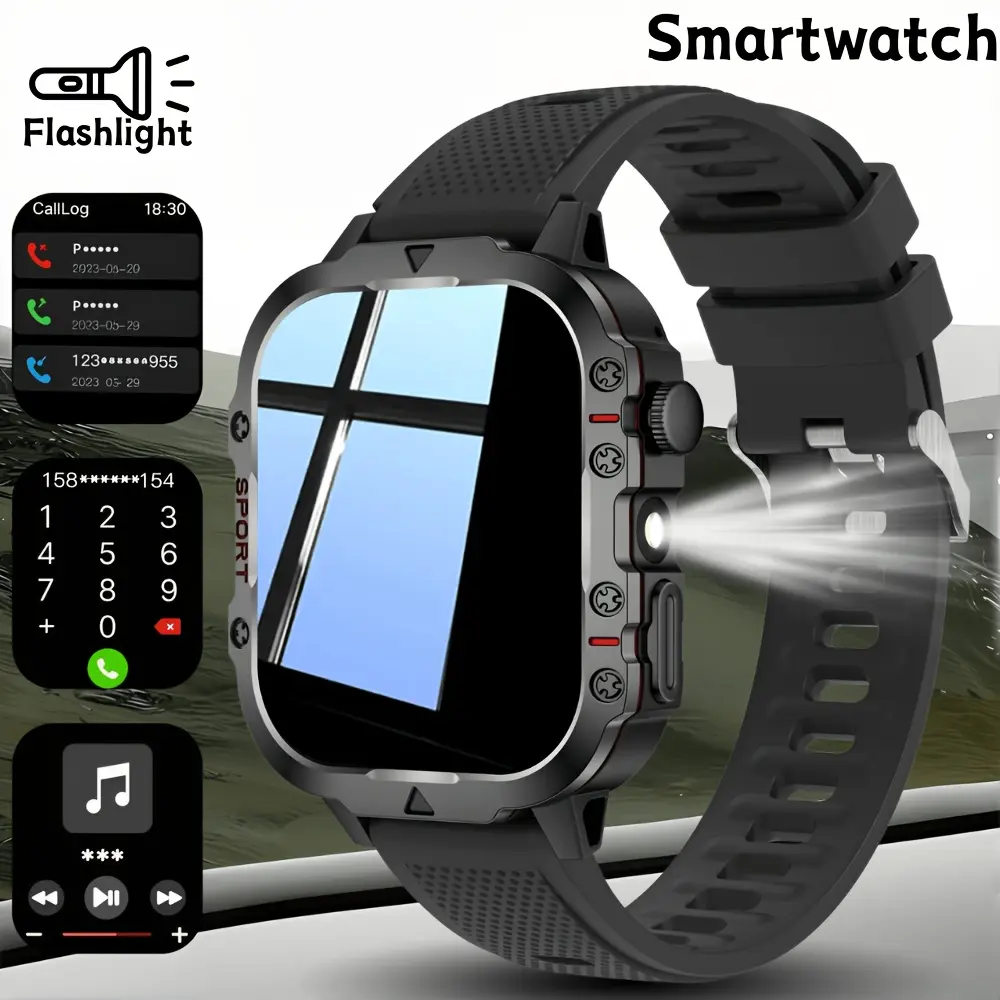 Unisex Modern Smart Watch, Bluetooth Calling & SMS Alerts, Fitness Tracker with Multi Sports Modes & Remote Camera Shutter, USB Charging, Compatible with iOS & Android, Perfect Holiday Gift for Family & Lovers Medical Wearable