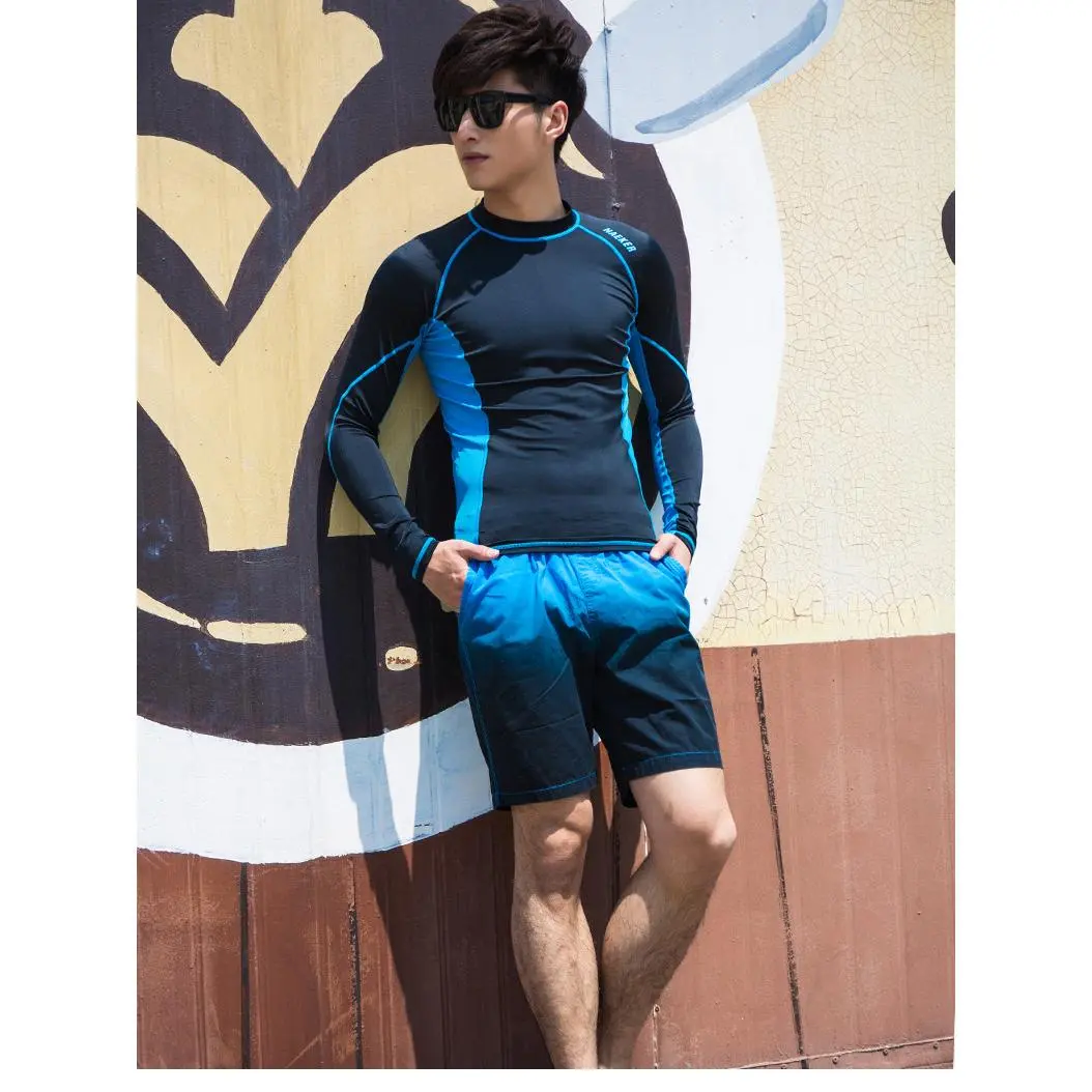 Men Professional Training Long Sleeve Wetsuit UV Quick Dry Anti-Jellyfish Suit for Competition Surf Diving