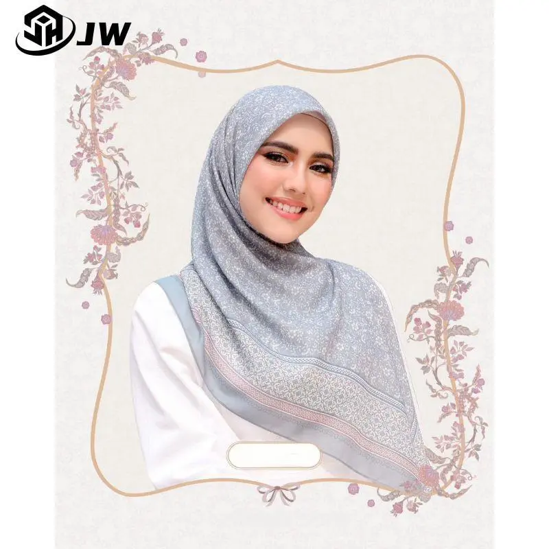 Fashion Square Scarf for Women, Solid Color Convertible Hijab, Versatile Modest Fashion Shawl for Daily Wear, Modest Fashion Square Hijabs