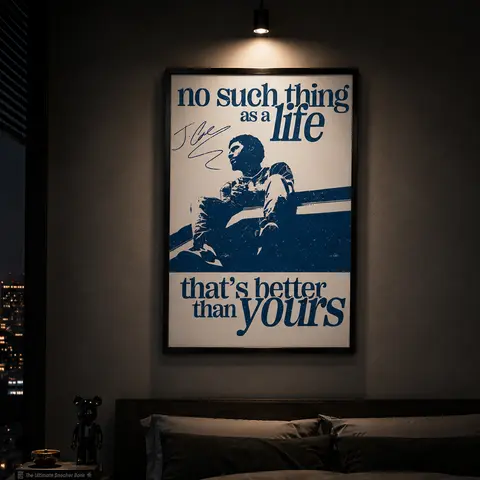 Love Yourz Poster, No Such Thing as a Life That's Better Than Yourz Poster, Rap Music Fan Gift, Music Wall Art, Hip Hop Decor, Bedroom Decor, Music Room Decor, Aesthetic Room Decor, Gift Idea