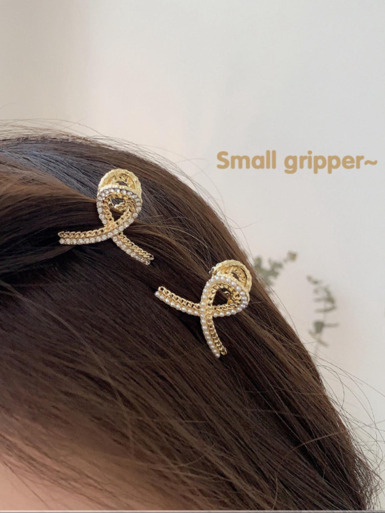 Faux Pearl Decorated Hair Claw Claw Clips, 7counts Hair Clip Set Cute Accessories for Women & Girls, Minimalist Summer Outfits 2024 Headwear for Hair, Party, Daily Clothing Decor