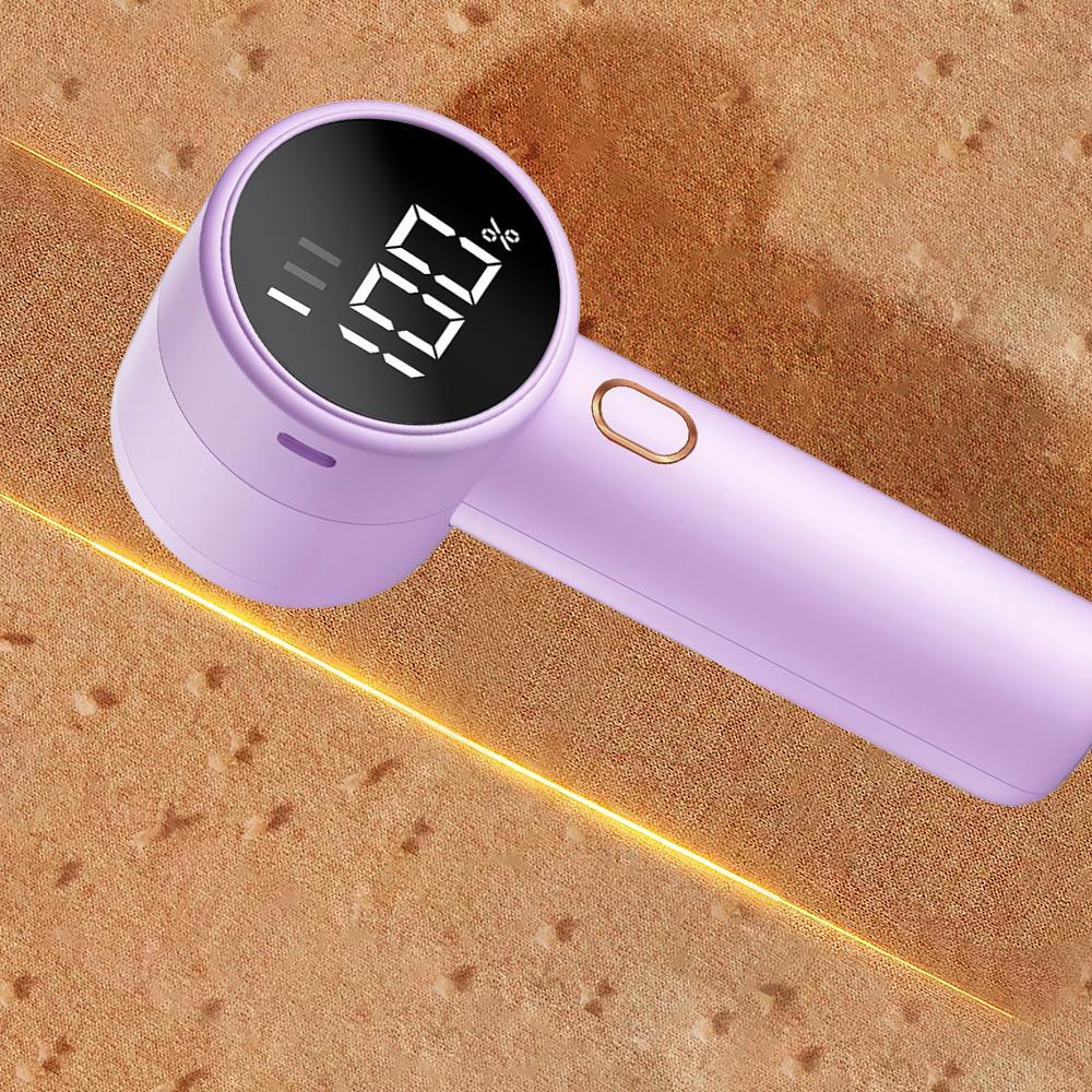 Electric Lint Remover with Brush, Portable Rechargeable Household Fabric Shaver, 3-Speed Sweater Shaver for Fast Lint Removal, Durable for Socks, Coats & Bedding