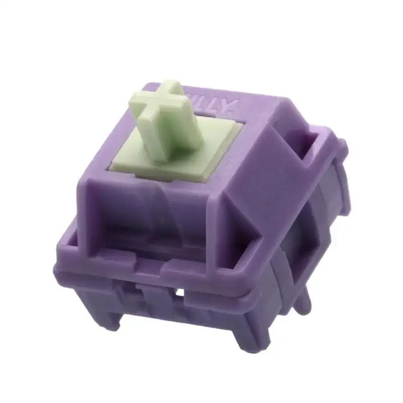 Hyacinth V2 Switch 45g Linear Pre-Lubed 5 Pins HotSwap POM Stem HMX Switches For Mx Mechanical Keyboard
