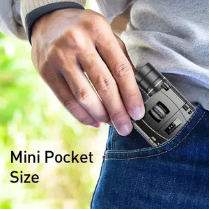 8X21 Compact Zoom Binoculars Mini Telescope 1000M Long Range Clear View Perfect for Hunting Sports Camping Hiking Concerts Wildlife
