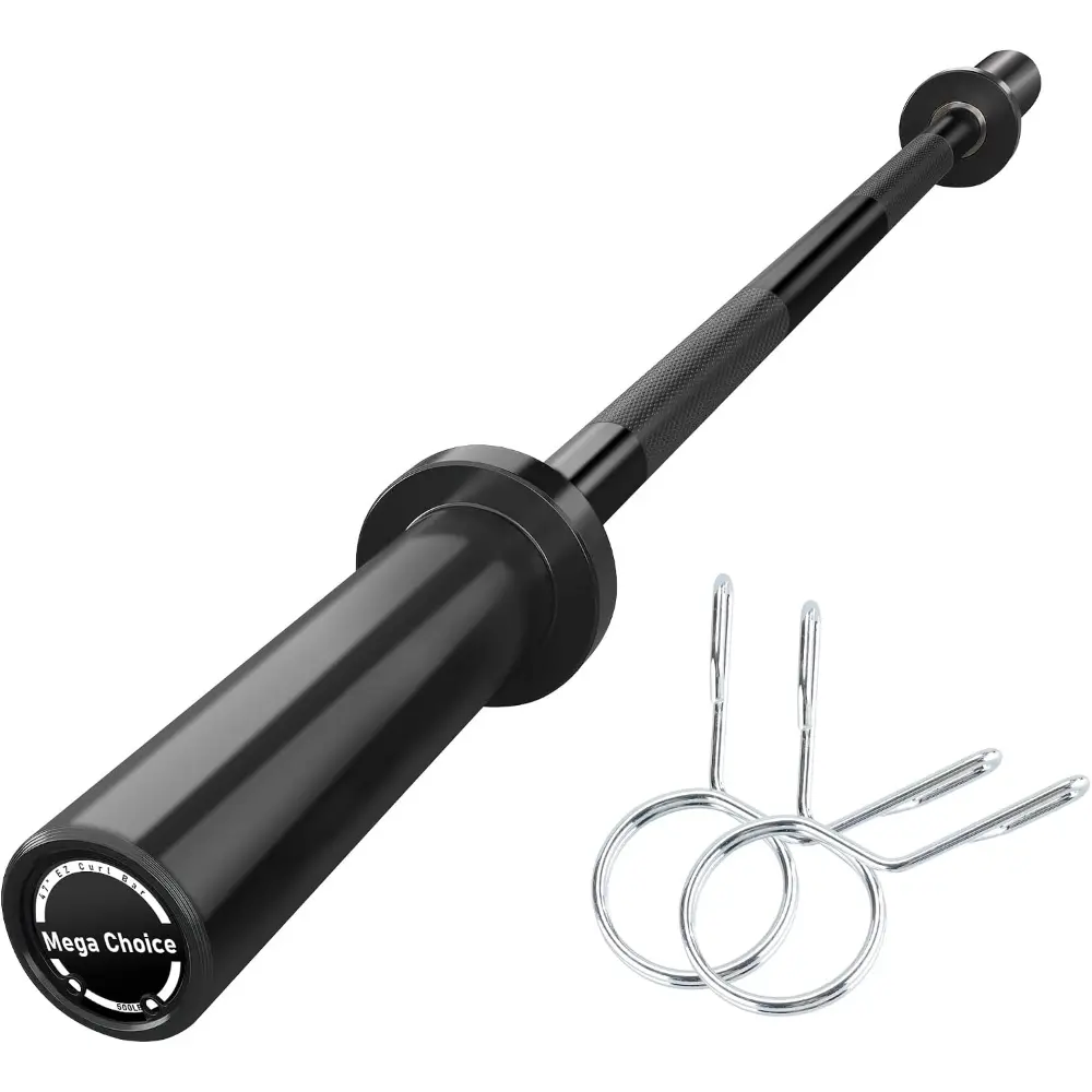 4FT Powerlifting Barbell, Heavy-Duty 500LB Capacity, 2-Inch Weight Bar for Snatch & Strength Training, Premium Steel Bushing/Sleeve, Fits Standard Plates