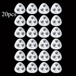 20 self-adhesive rotating casters, rotating 360 °, with stainless steel bearings. Quiet and durable, with thick base, suitable for furniture, cabinets and storage boxes, available in white and black