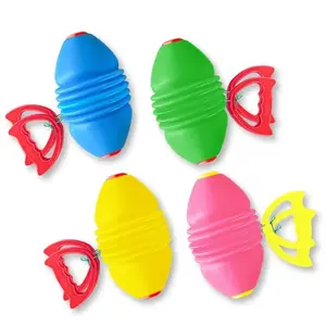 Large 10*18cm Unisex Elastic Speed Balls, Outdoor Sensory Training Sport Toys, Interactive Pulling Games, Random Color Stress Relief Gifts for Kids