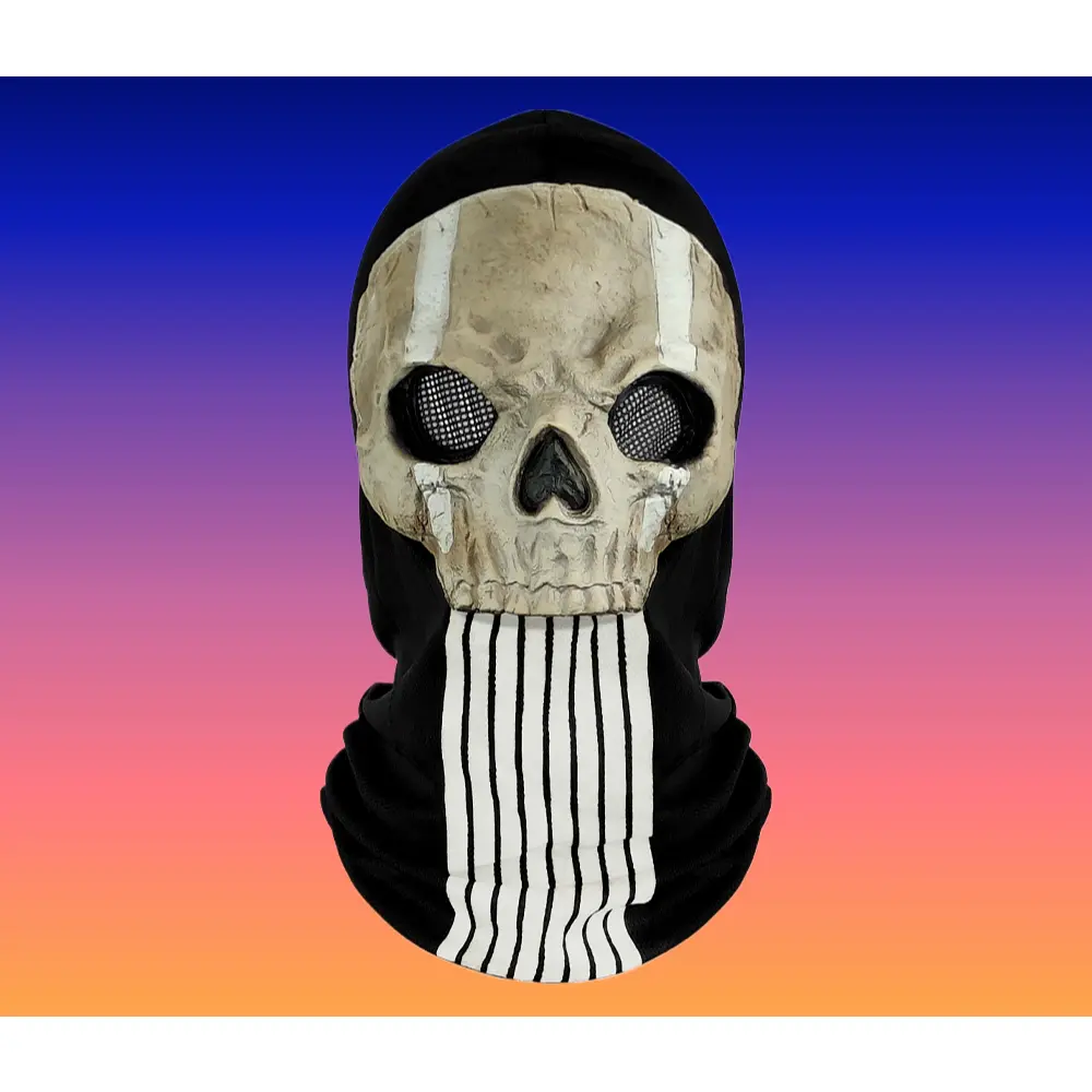 Scary Tactical Ghost Face Latex Mask Halloween Cosplay Party Prop