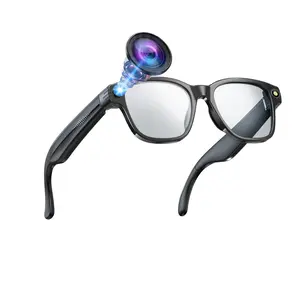 Smart AI Glasses with  Camera , Ultra Light-Weight 42G, 8MP Anti-Shake Camera, 1200P Video Recording,Support Ai Translation Ai Object Recognition, Voice Assistant, Bluetooth Calling Music Control Suitable for Business, Travel and Outdoor Use