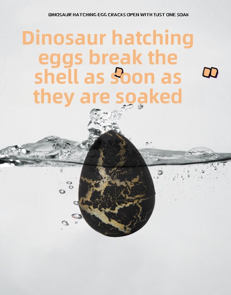 Dinosaur egg expands and gets bigger, children's educational model toy, small dinosaur hatching egg
