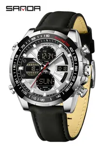 Men's Fashion Digital Watch, Casual Sporty Digital Quartz Wristwatch with Luminous Dial & Alarm Mode, Trendy Multifunctional Watch for Daily Life, Luminous Fashionable Watch