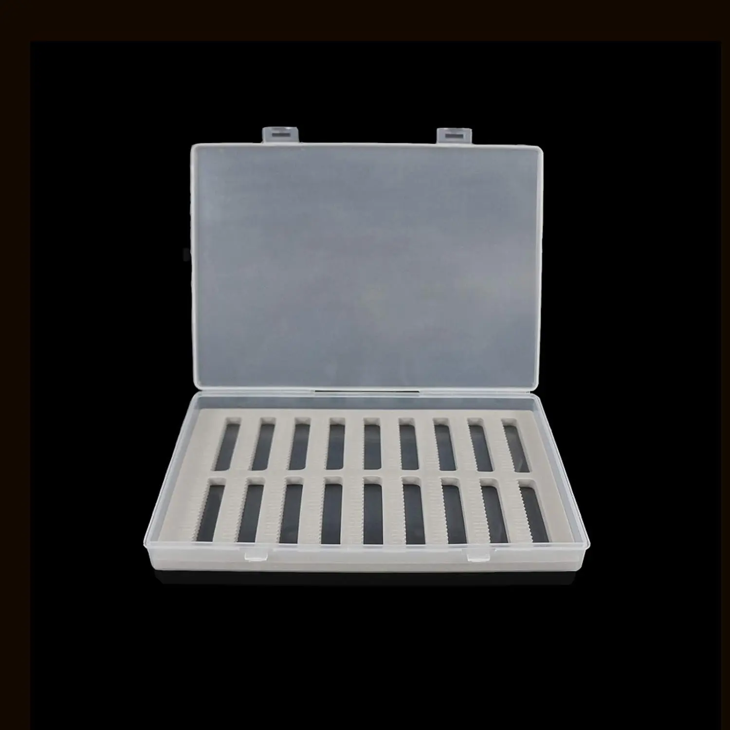 Super Large Capacity Fly Boxes Slim  Clear Lid PP Collection Fishing Boxes Competition Fishing Hook Tackle Boxes(24ma)