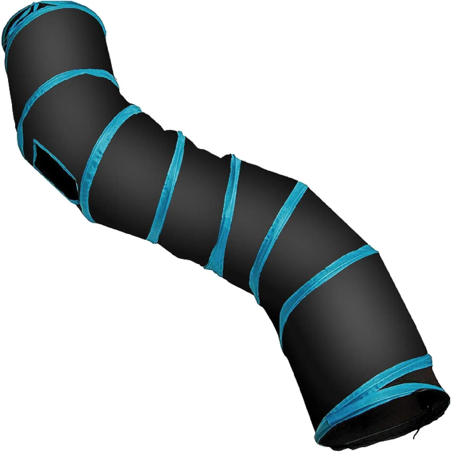 S Way  Tunnel Collapsible Pop-up  Tube Hideaway Play  with Ball (S-Way, Black)