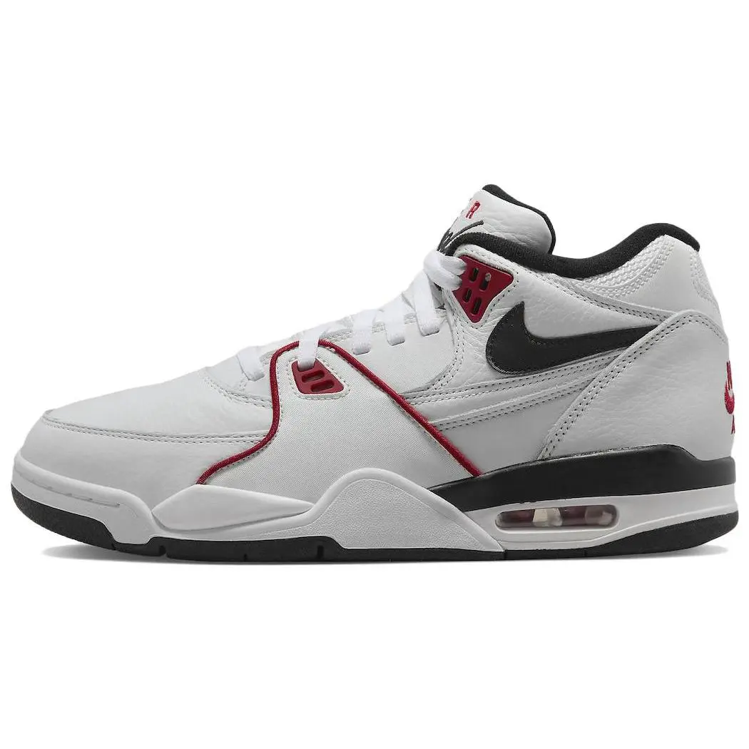 Nike Air Flight 89 Men's Mid-Top Retro Basketball Shoes in White Verifiable, with credentials and supporting global authentication
