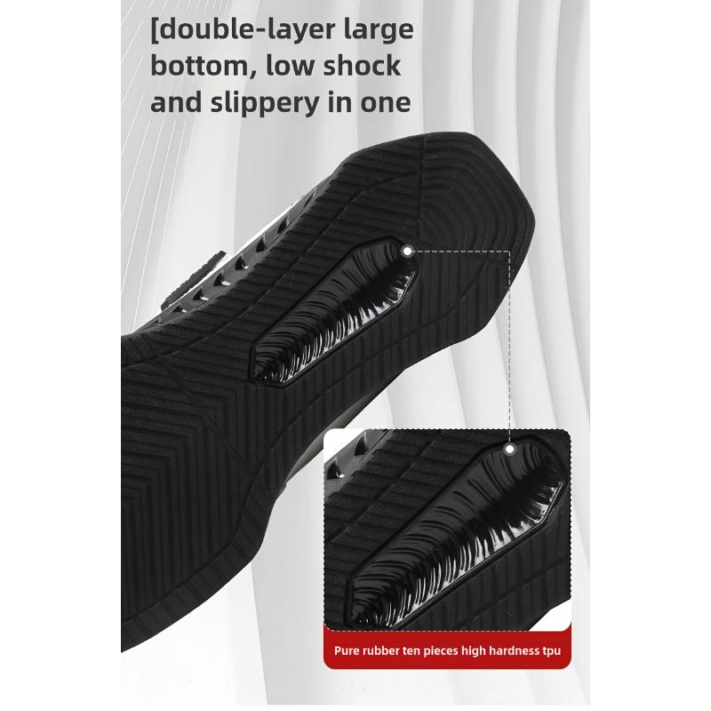 Professional weightlifting shoes crafted for heavy-duty lifting and high-intensity functional training, featuring sturdy anti-slip rubber soles that deliver excellent stability for men’s deep squat movements.