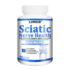Sciatic Nerve Health Support Supplement - Nerve Support Formula with Vitamin B Complex, Alpha Lipoic Acid 300mg - 60 Capsules