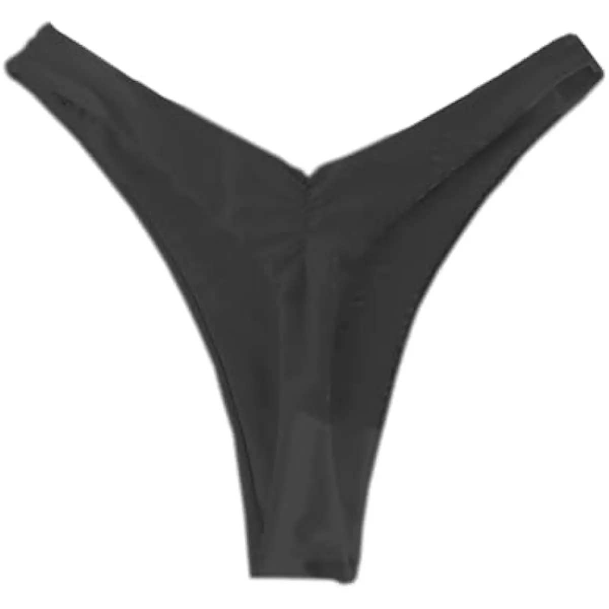 Women's Brazilian Low-Rise Brief Bikinis Bottoms - Cheeky, High-Cut Leg, Ruched Back, Skin-Friendly Elastic Fabric Beach Wear Bikini Swimsuits, Ideal Gift for Family Members