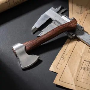 1PC,Mini axe, art trinket, steel material, sharp and durable, ABS material handle, light and portable, with bracket, holiday gift