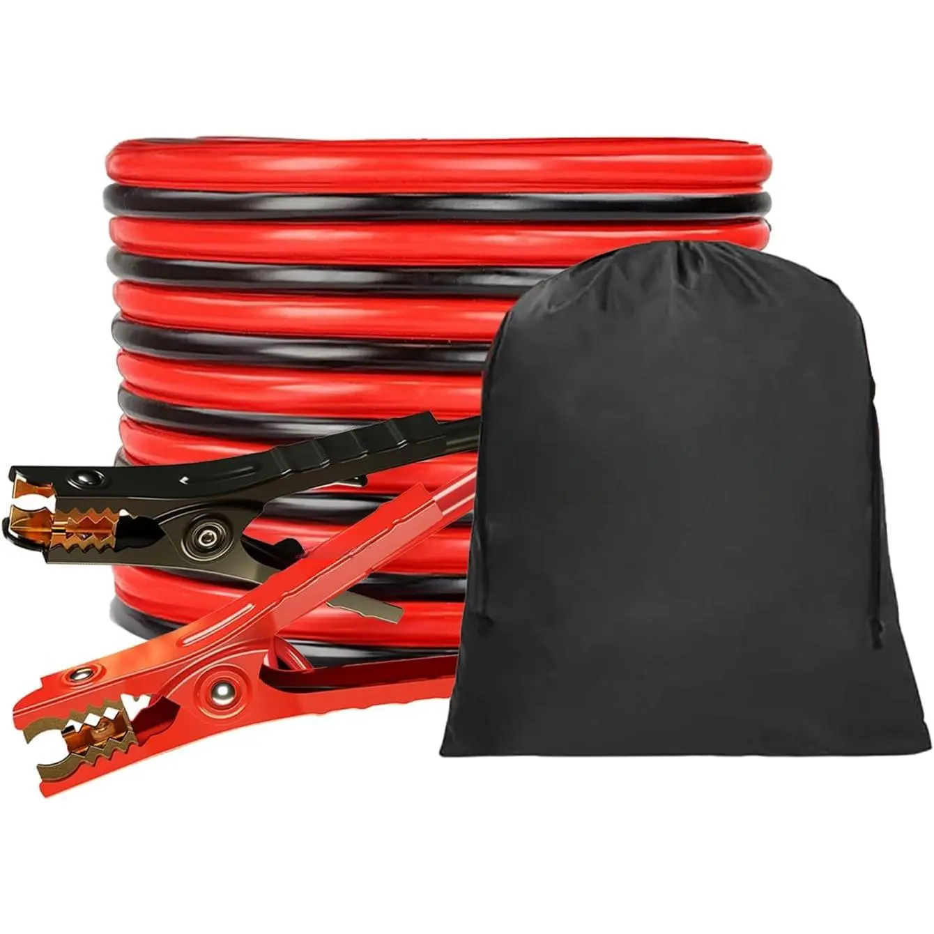 Jumper Cables for  , Heavy Duty Automotive Booster Cables for Jump Starting  or Wea  with Carrying Bag Included (16- (6-Gauge)