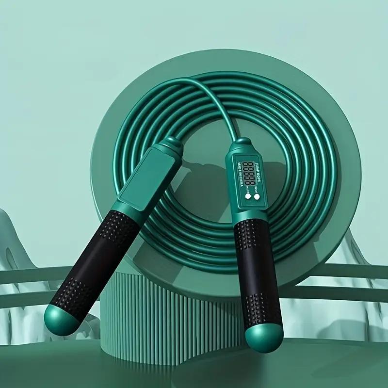 Smart Counting Jump Rope with Digital Display - Professional Tangle-Free Skipping Rope for Home Gym, Fitness & Cardio Training LED Resistance Band Kegel Trainer