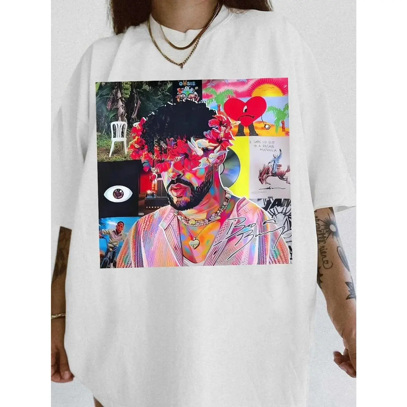 🎵🌈Bad Bunnie Shirt, Latin Benito Fan Music Graphic Shirt, Halftime 2026, Colorful Graphic Tee Gift For Music Fan Men Women