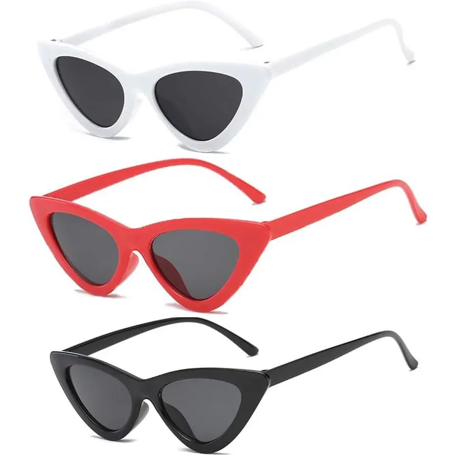 Retro  Narrow  Eye Sunglasses for Women Clout Goggles women sunglasses for Holiday beach outdoor