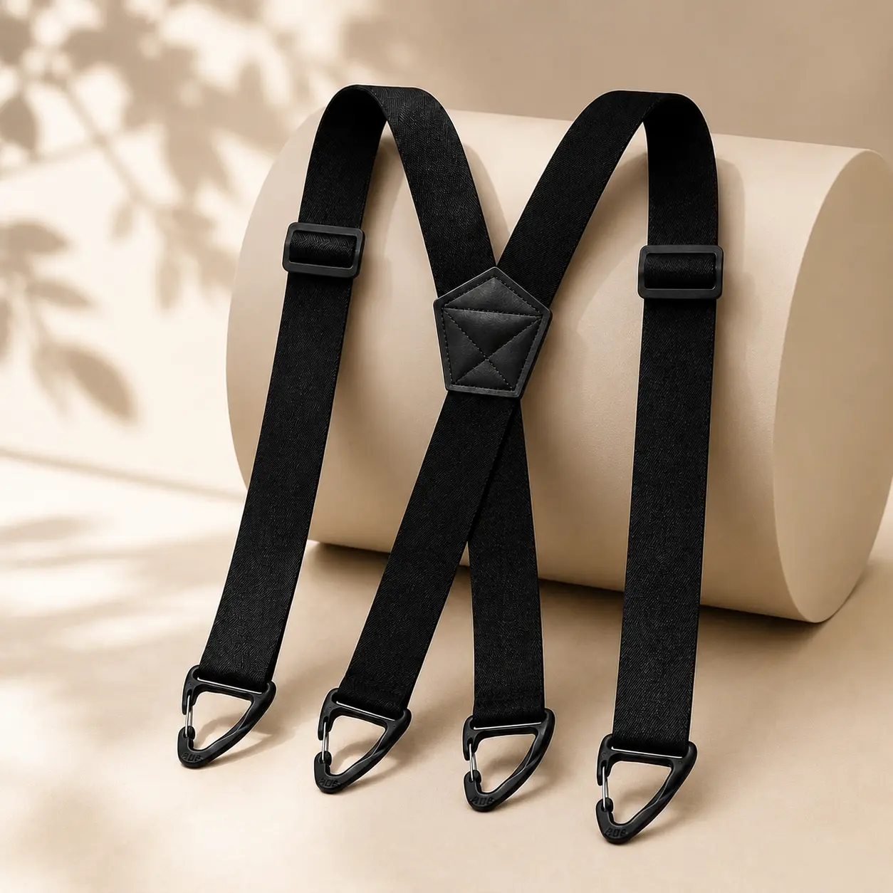 Hidden X Back Heavy Duty Suspenders 1.5 Inch Adjustable Under Clothing Clip On Pants Support System Anti Slip Elastic Work Straps Durable All Day Comfort Fit for Men Women simulator ski fitness workout