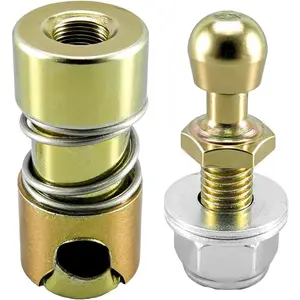 Throttle Disconnect 1/4-28 Inches Inner Thread Quick Release Ball Joint Throttle Cable Repair Kit Include Throttle Cable Ball End Steel Carburetor Linkages