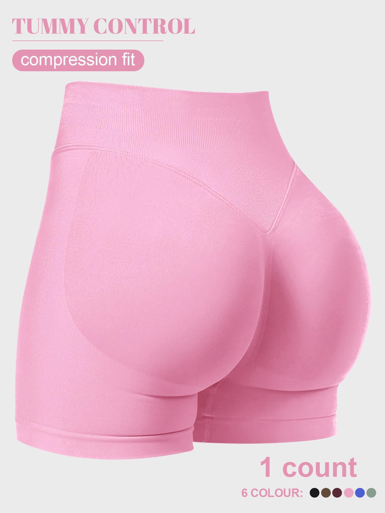 Women's Solid Color High Waist Shapewear Shorts, Tummy Control Butt Lifting Seamless Shaper, High Waisted Shapers, Ladies Shapewear Bottoms for All Seasons