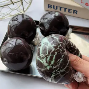 Candy Chocolate Squeeze Fidget Ball Crisp Shell Mint Inner Sensory Squishy Toy, Unique Crack Sound Stress Relief Anti-Anxiety Toy for Kids Adults Office Holiday Gift