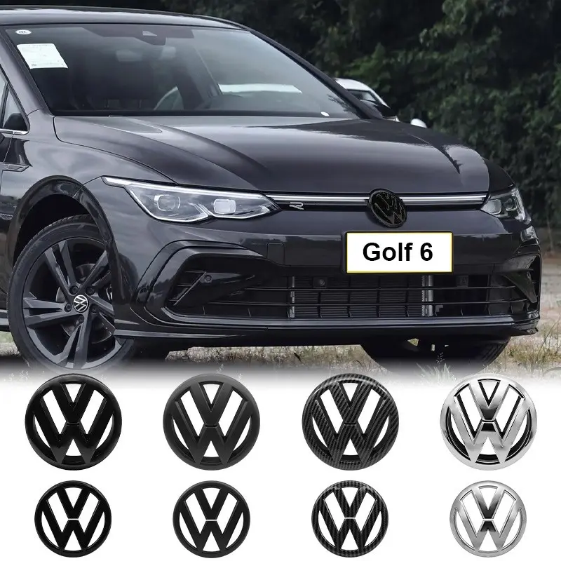1PCS For Volkswagen VW Sticker Accessories ABS Car Front Grill Emblem Rear Trunk Badge Logo Golf 6 7 7.5 MK6 MK7 MK8 Polo