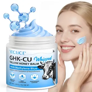 Natural Beef Fat Honey Moisturizing Balm, Ghk-Cu Peptide, Methyl Blue, Manuka Honey, Deep Nourishment, Dry Skin Repair, Face & Body, All Skin Types