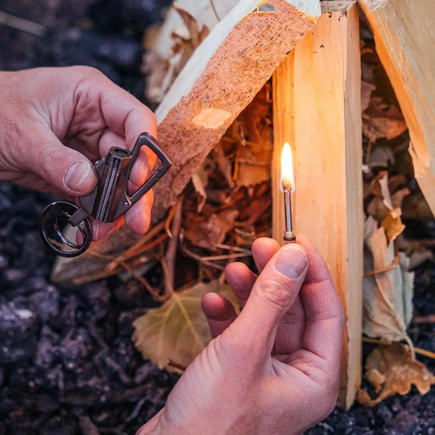 3 In 1 Multitool Keychain Bottle Opener & Lighter (Lighter Fluid Not Included)