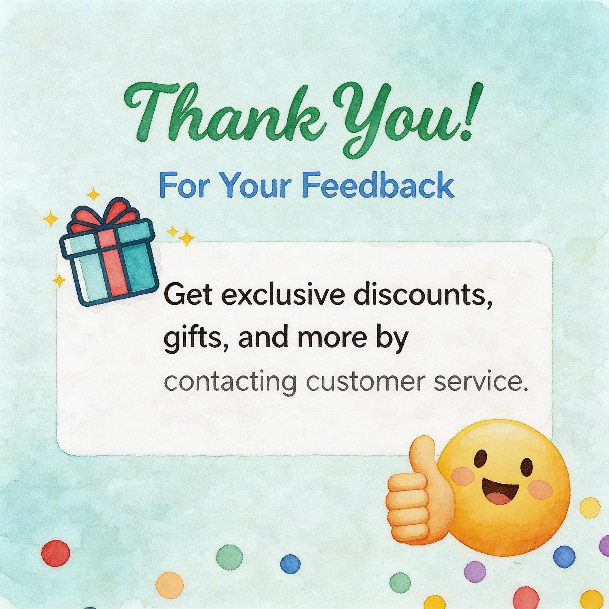 Our T-shirt and Hoodie Online After-sales card