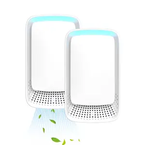2pcs Air Ionizers Home Plug-in Air Purifier Mini Odor Eliminator Portable Quiet Smoke and Dust Remover