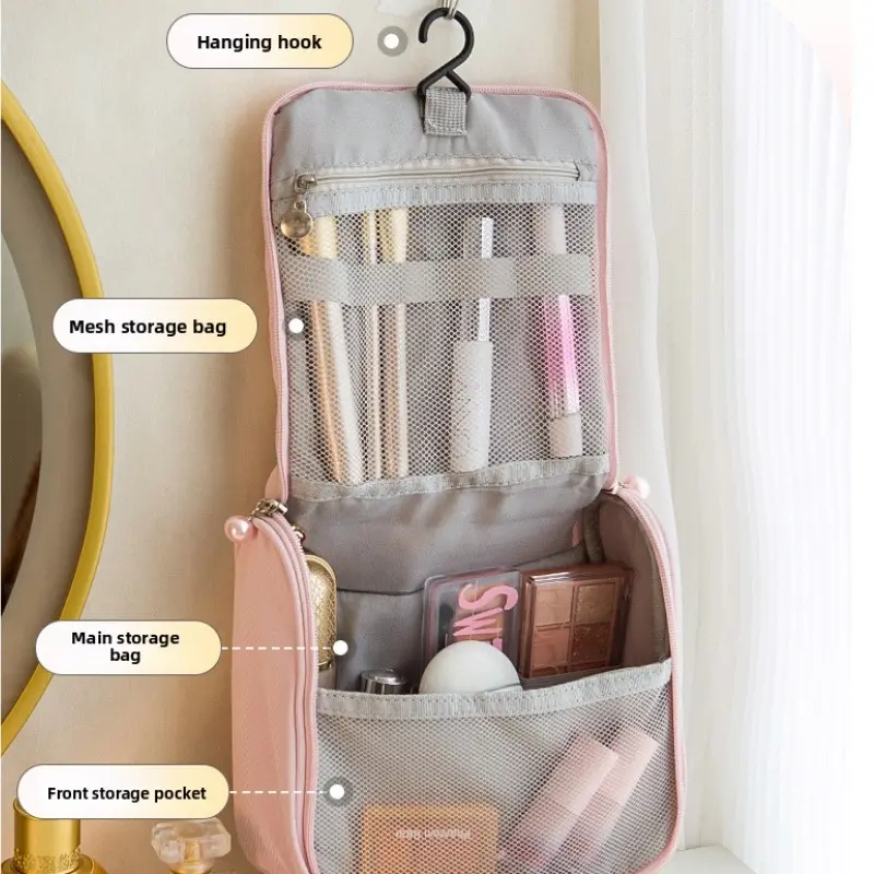 Women Luxury Aesthetic Cloud Design Makeup Bag Spacious Large Capacity Portable Travel Toiletry Pouch Multi Functional Storage Organizer For Cosmetics & Makeup Brushes