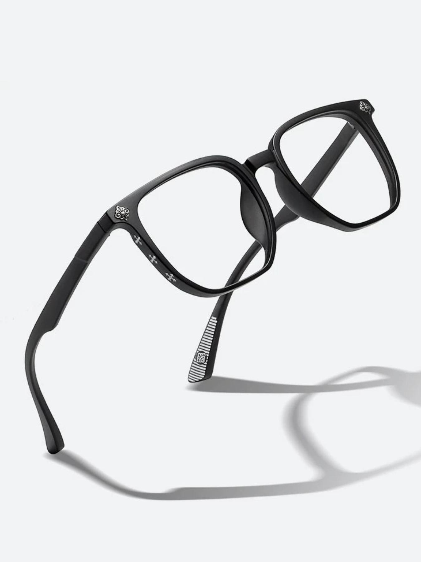 Unisex Vintage Style Eyeglasses, Trendy Casual Full Rim Eyeglasses for Everyday Use, Fashion Accessories for Outdoor Activities