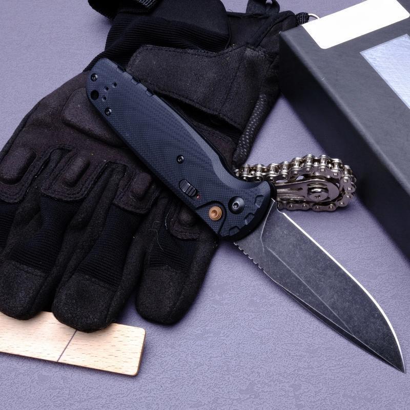 Folding knife, G10 handle, outdoor camping, driving, fishing EDC tool, anti-corrosion blade, best men's gift.