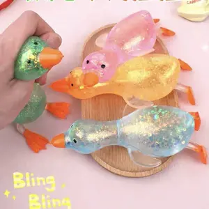   ﻿  Ne Doh Duck Squishy Fidget Toys Stress Relieving Kid ecompression Squeeze Toys Anti-stress PinchToy Party Favors 말랑이