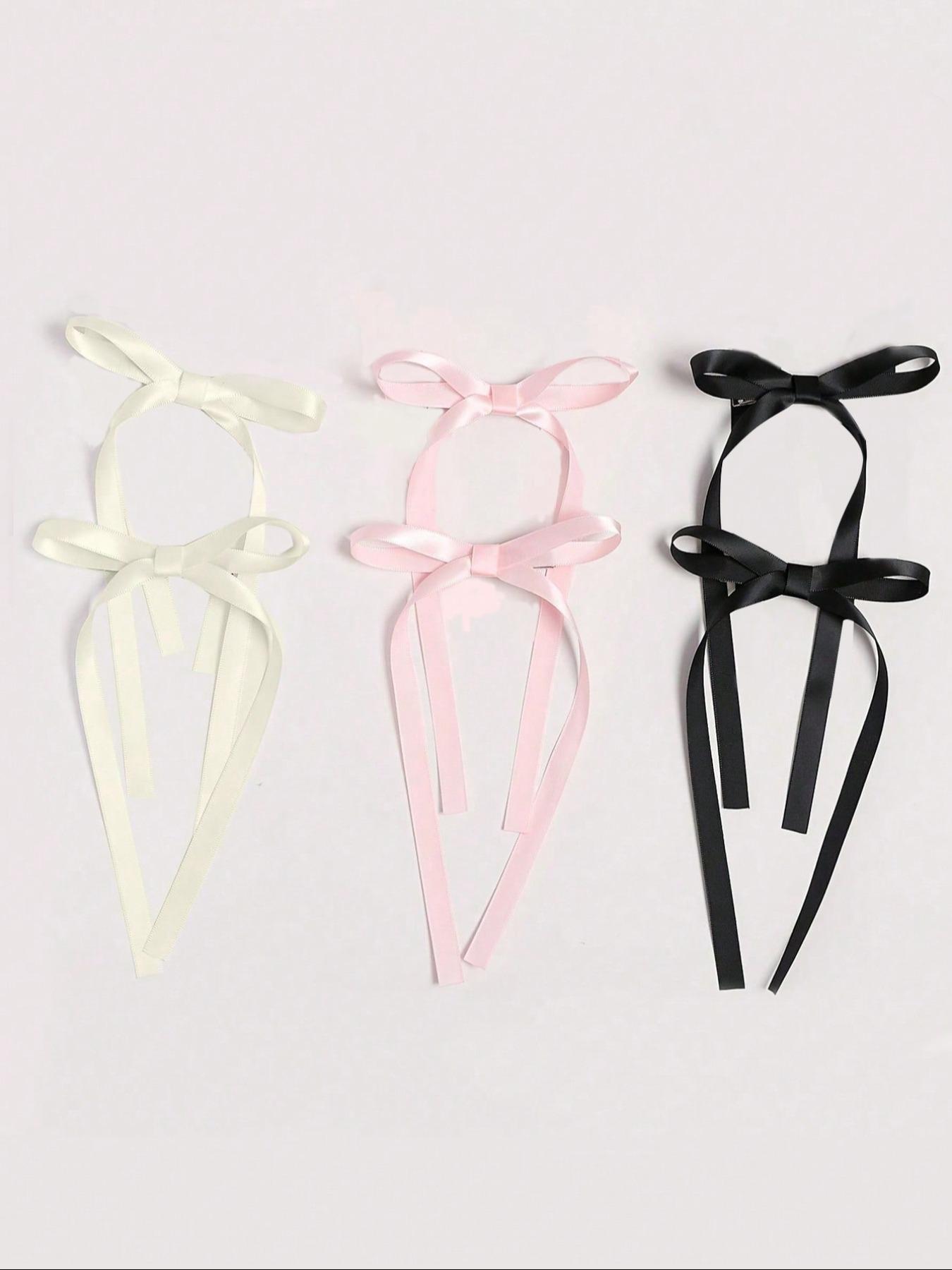 Cute Bowknot Ribbon Design Hair Clips, Cute Hair Accessories for Women & Girls, Minimalist Headwear Suitable for Hair, Fashion Hair Accessories for Party, Daily Clothing Decor, Super Cute Clips