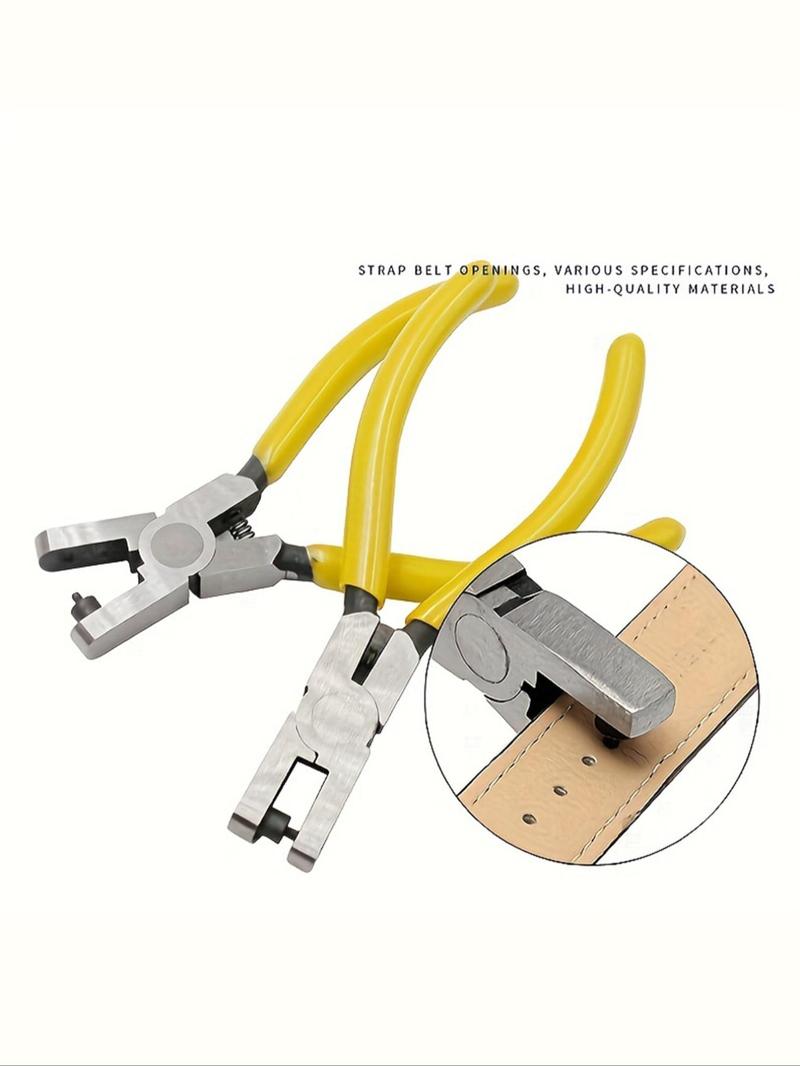 Watch Band PU Leather Hole Punch Plier, Universal 2.0mm Hand Strap Wrist Belt Puncher Pliers, Smooth Hole Puncher, Suitable for Thin Belts, Dog Collars, Shoes, Craft Projects