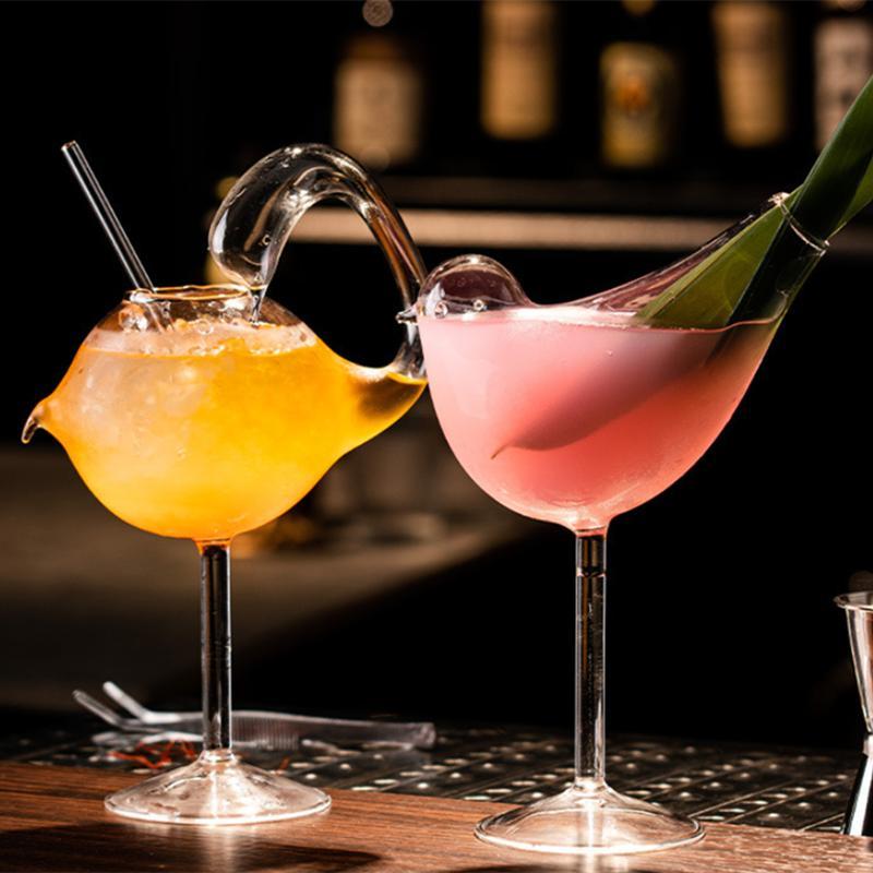 Creative Cocktail Cups Various Shapes of Glass Cup Goblet Glasses Wine Glasses Whiskey Juice Drinks Glass Coffee Mug