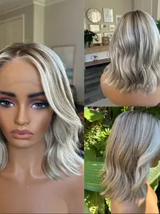 14 Inch Pre-Trimmed Baby Hair Wig, Glitter Big Curl Body Wave, Daily Wear, 13x4 Front Lace, 150 Density, 100% Human Hair