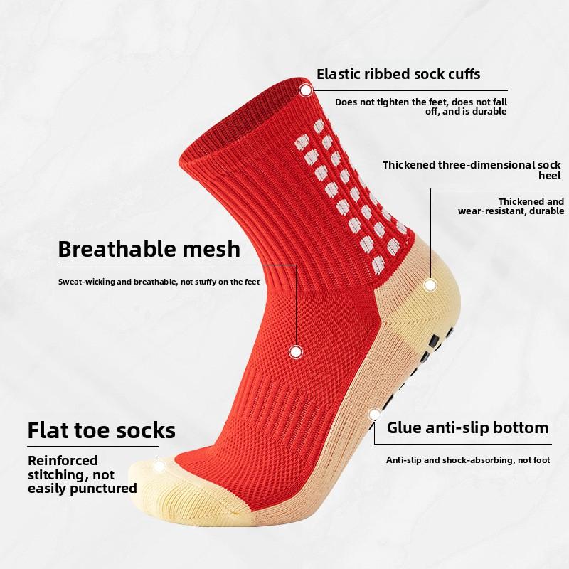 Best-selling thickened towel-soled sweat-absorbing, odor-resistant, anti-slip football sports socks and yoga socks