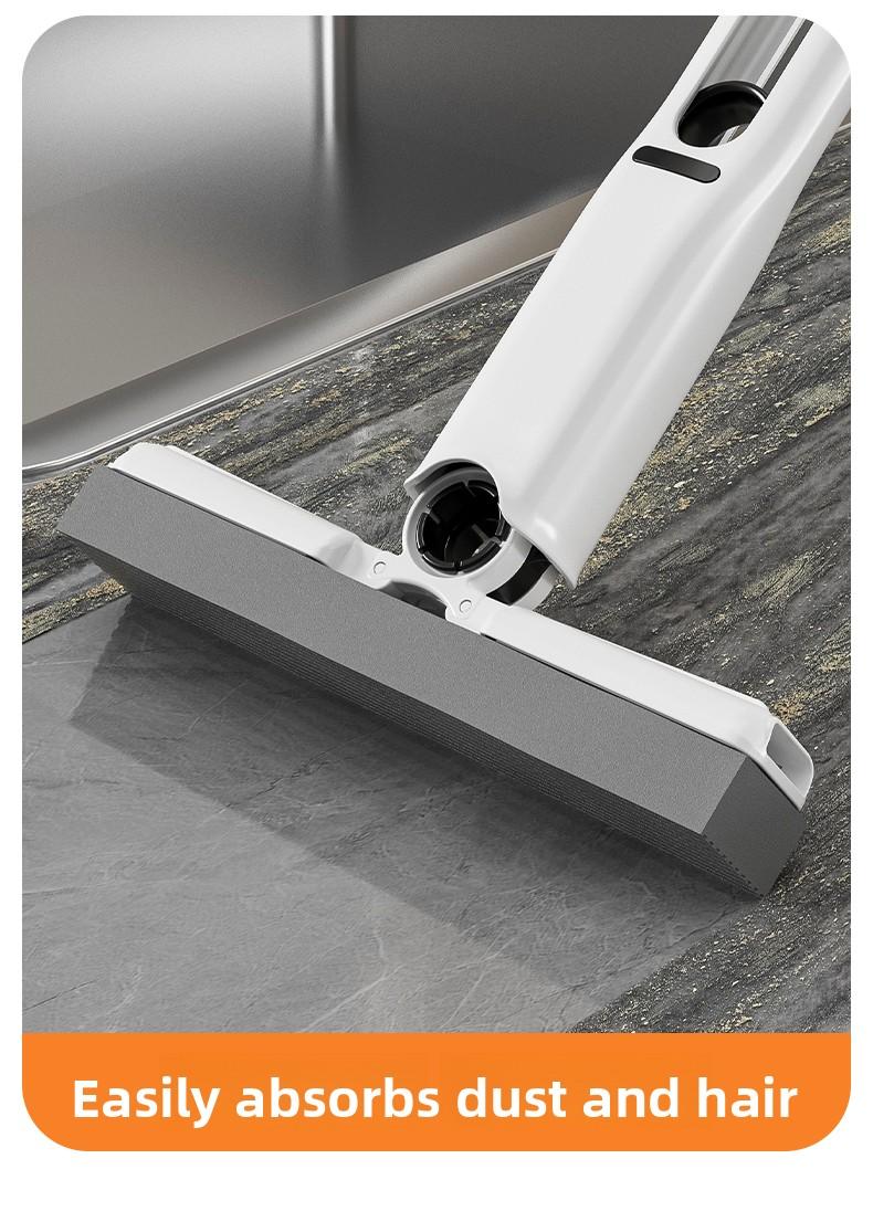 Mini Lazy Mop No-Wash Sponge Mop for Home & Kitchen Portable Cleaning Small Mop Hands-Free Design Strong Water Absorption Remove Stains and Stains One Drag and Clean One-Handed Grip Clean and Hands-Free