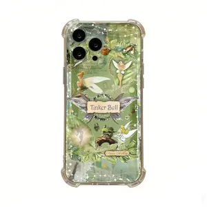 C-Cute Tinker Bell girl Phone Case for iPhone 17 Air 16 15 14 13 12 11 Pro Max Plus  Ultra anti-fall mobile Soft TPU Back Cover Protection Shockproof adorable gift four-corner airbag