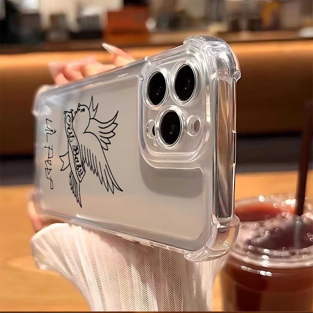 Popular Rapper Lil Peep'S Hell Boy Phone Case Is Compatible with for iphone Models 17, 16, 15, 14, 13, 12, 11 Pro Max, X, XR, XS Max, Air, 8, And 7 Plus, Featuring a Transparent Soft Back That Is Drop-Resistant, Lil Peep Case, Lil Peep Ph, Handy Cover