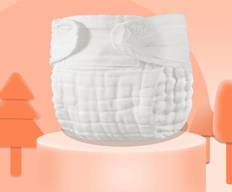 All-Cotton Reusable Baby Diapers!Multi-Layer Comfort for Newborn Little Ones 🌿